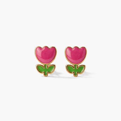 Pretty Rose 9KT Gold Stud Earrings for Kids