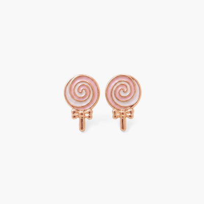 Sweet Lollipop 9KT Gold Stud Earrings for Kids