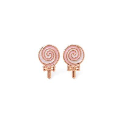 Sweet Lollipop 9KT Gold Stud Earrings for Kids