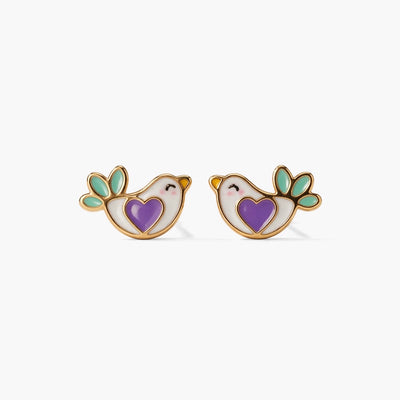 Sweet Bird 9KT Gold Stud Earrings for Kids
