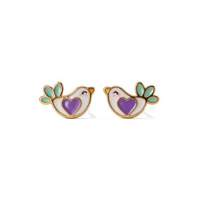 Sweet Bird 9KT Gold Stud Earrings for Kids
