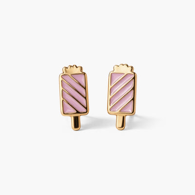 Sweet Popsicle 9KT Gold Stud Earrings for Kids