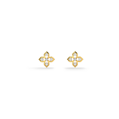 Petal Cluster Lab Grown Diamond Stud Earring
