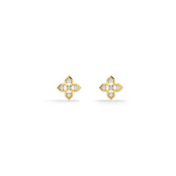 Petal Cluster Lab Grown Diamond Stud Earring