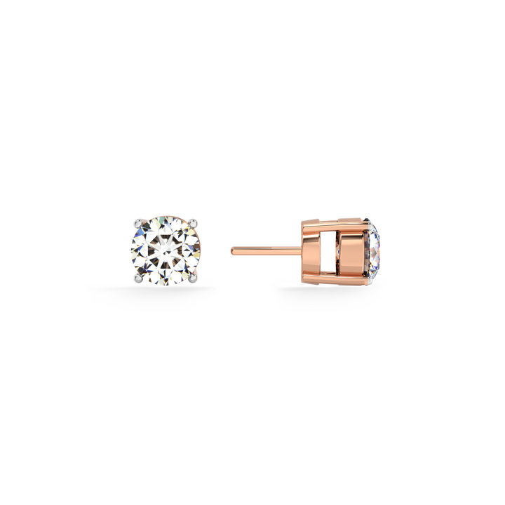 Pure Spark 9KT Gold Lab Grown Diamond Stud Earring - 2