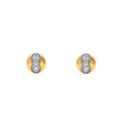 NovaTrio 9KT Gold Lab Grown Diamond Stud Earring