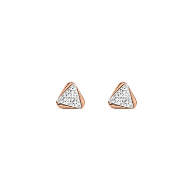 Star Delta 9KT Gold Lab Grown Diamond Stud Earring