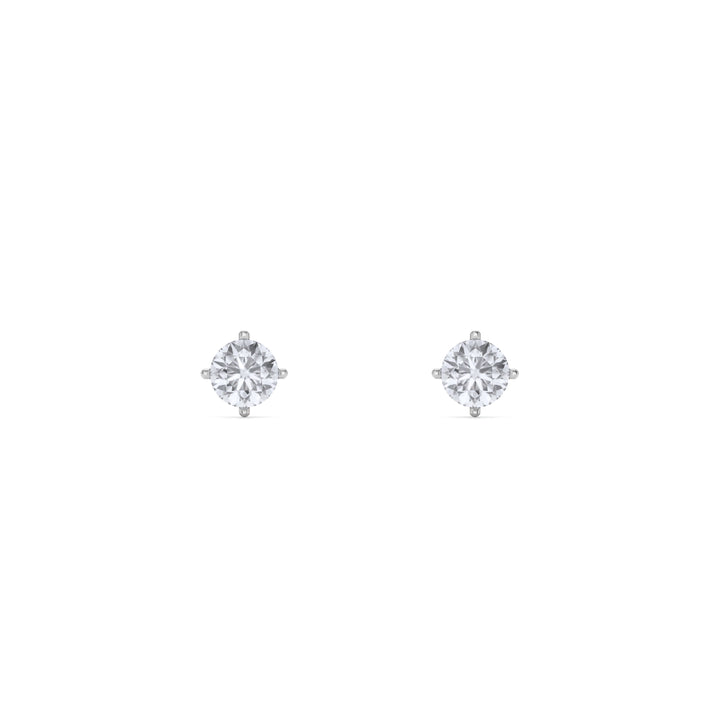 Crystal Peak 9KT Gold Lab Grown Diamond Stud Earring - 2