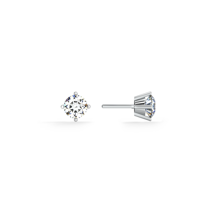 Crystal Peak 9KT Gold Lab Grown Diamond Stud Earring - 1
