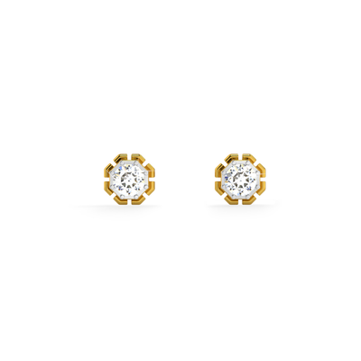 Vintage Regal Lab Grown Diamond Stud Earring