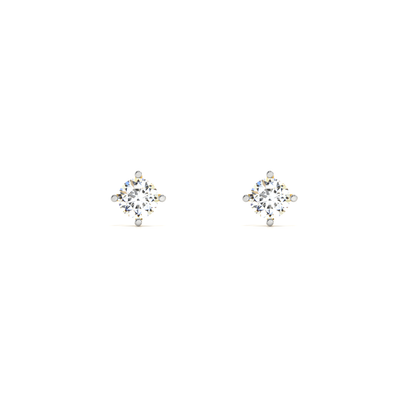 Vintage Blossom Lab Grown Diamond Stud Earring