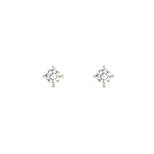 Vintage Blossom Lab Grown Diamond Stud Earring