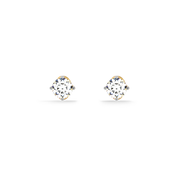 Regal Petal Halo Lab Grown Diamond Stud Earring
