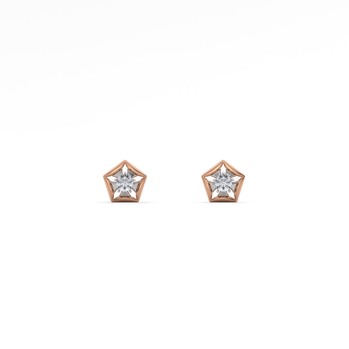 Starvault 9KT Gold Lab Grown Diamond Stud Earring - 6