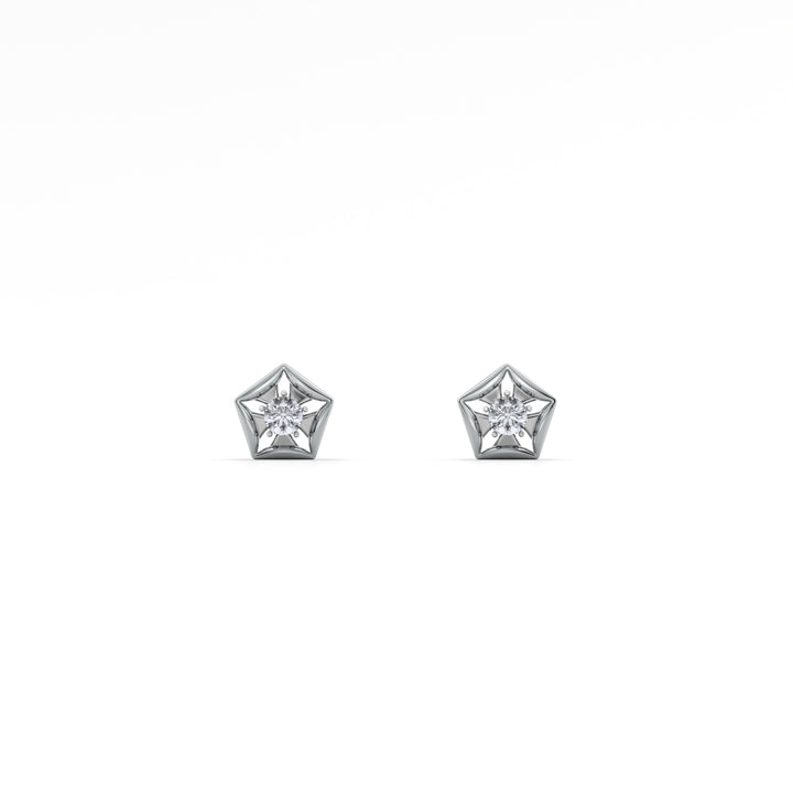 Starvault 9KT Gold Lab Grown Diamond Stud Earring -  5