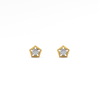 Starvault 9KT Gold Lab Grown Diamond Stud Earring
