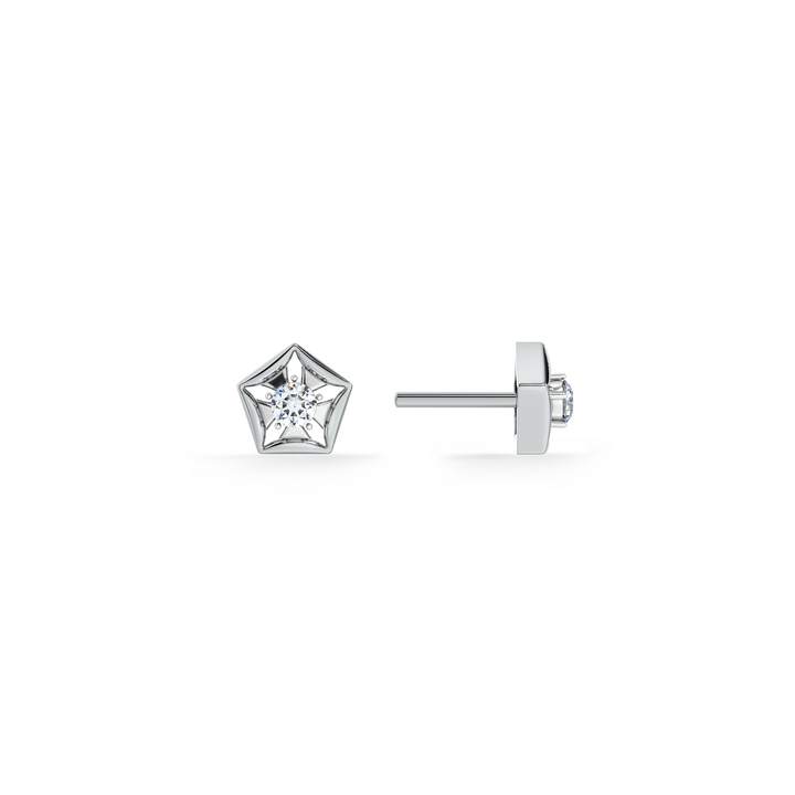 Starvault 9KT Gold Lab Grown Diamond Stud Earring - 1