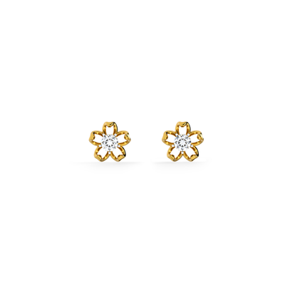 Petal Kiss Lab Grown Diamond Stud Earring