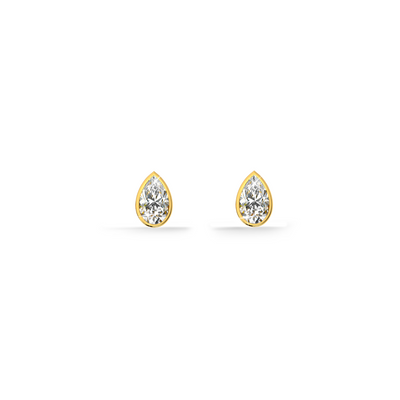 Teardrop Lab Grown Diamond Stud Earring