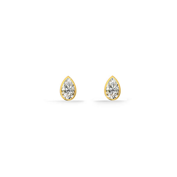 Teardrop Lab Grown Diamond Stud Earring