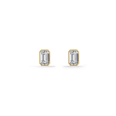 Linear Luxe Lab Grown Diamond Stud Earring