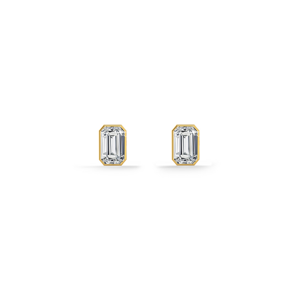 Linear Luxe Lab Grown Diamond Stud Earring