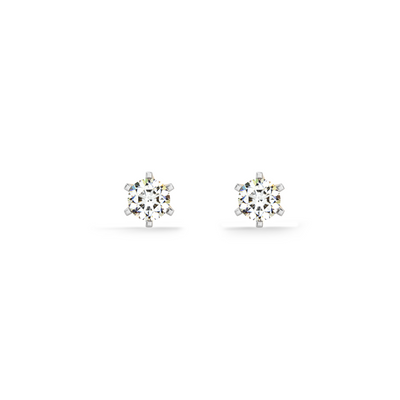 Lustre Pin Lab Grown Diamond Stud Earring
