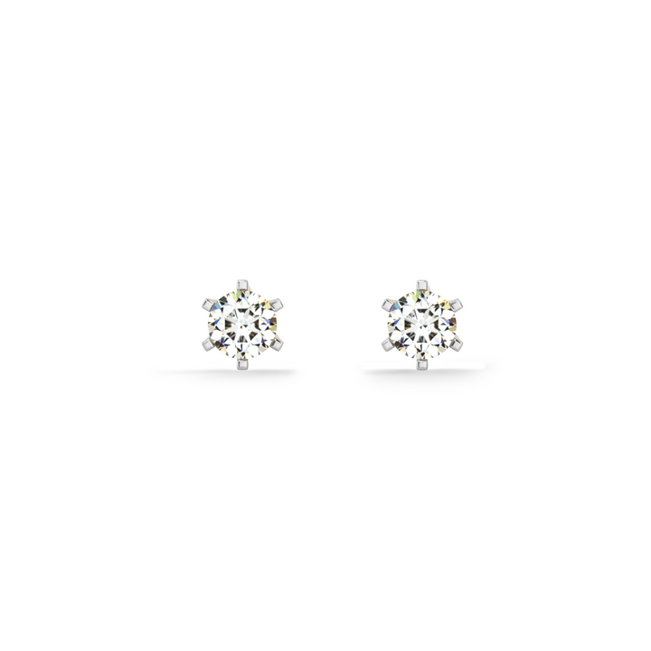 Lustre Pin 9KT Gold Lab Grown Diamond Stud Earring - 1