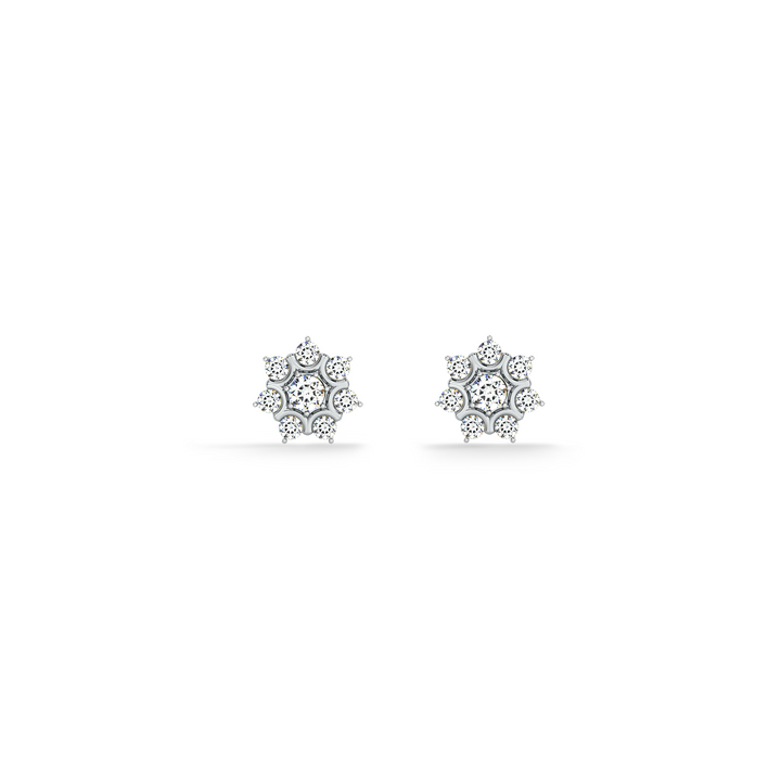 Florette 9KT Gold Lab Grown Diamond Stud Earring - 3