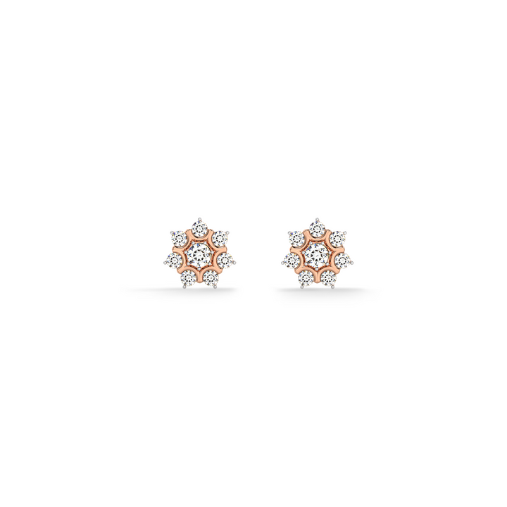 Florette 9KT Gold Lab Grown Diamond Stud Earring - 2