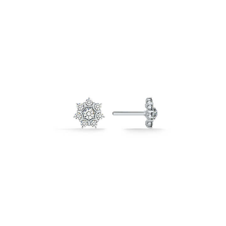 Florette 9KT Gold Lab Grown Diamond Stud Earring - 1