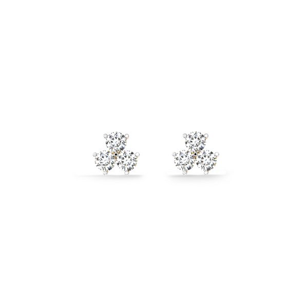 Triplit Lab Grown Diamond Stud Earring