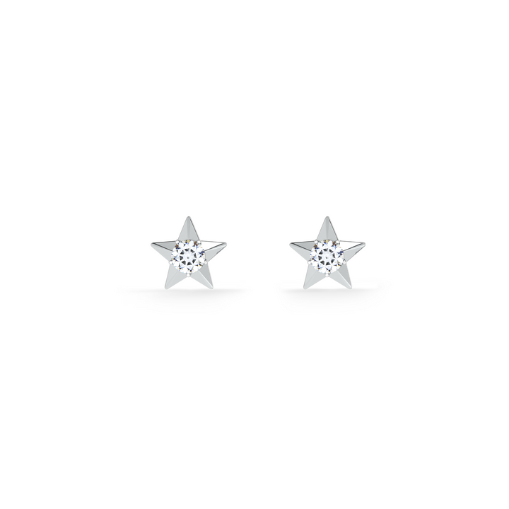 Twilight Burst 9KT Gold Lab Grown Diamond Stud Earring - 3
