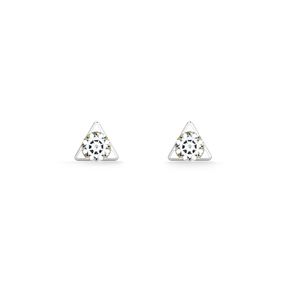 Triangle Spark Mini Lab Grown Diamond Stud Earring