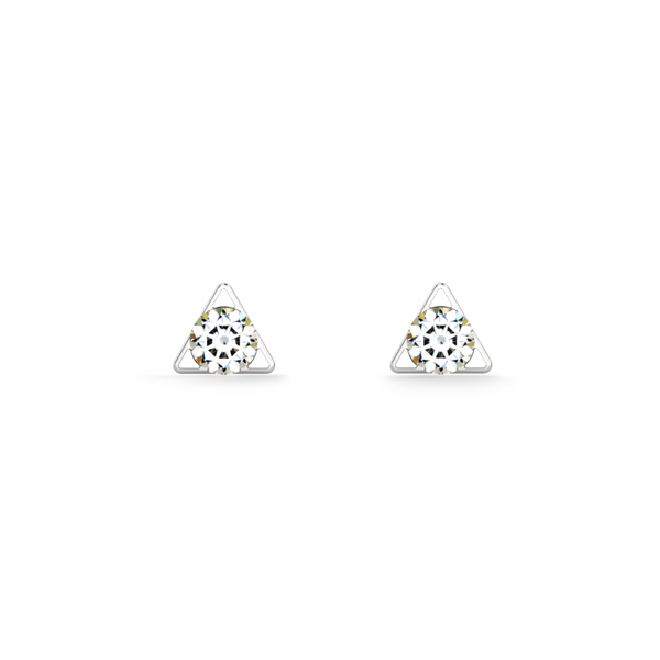 Triangle Spark Mini Lab Grown Diamond Stud Earring