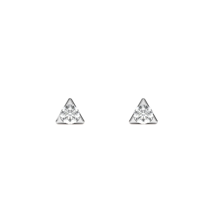 Triangle Spark Mini 9KT Gold Lab Grown Diamond Stud Earring - 1