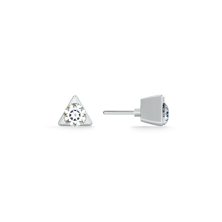 Triangle Spark Mini 9KT Gold Lab Grown Diamond Stud Earring - 1