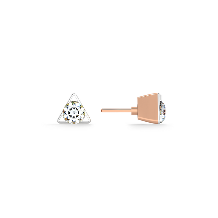 Triangle Spark Mini 9KT Gold Lab Grown Diamond Stud Earring - 2