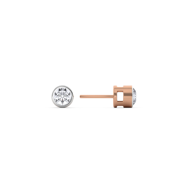 Axis Dot 9KT Gold Lab Grown Diamond Single Stud Earring - 2