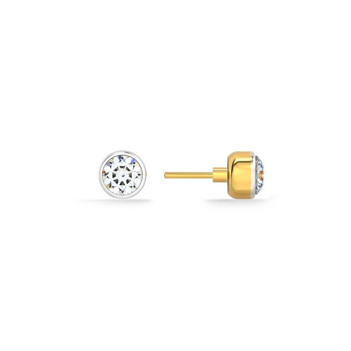 Axis Dot 9KT Gold Lab Grown Diamond Stud Earring - 2
