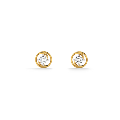 Radiant Bloom Cluster Lab Grown Diamond Stud Earring