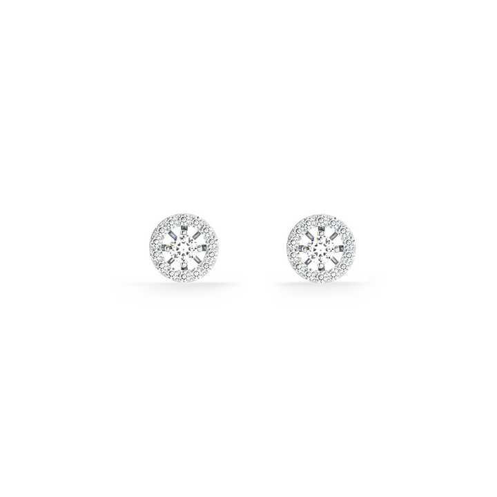 Heirloom Halo 9KT Gold Lab Grown Diamond Stud Earring - 3