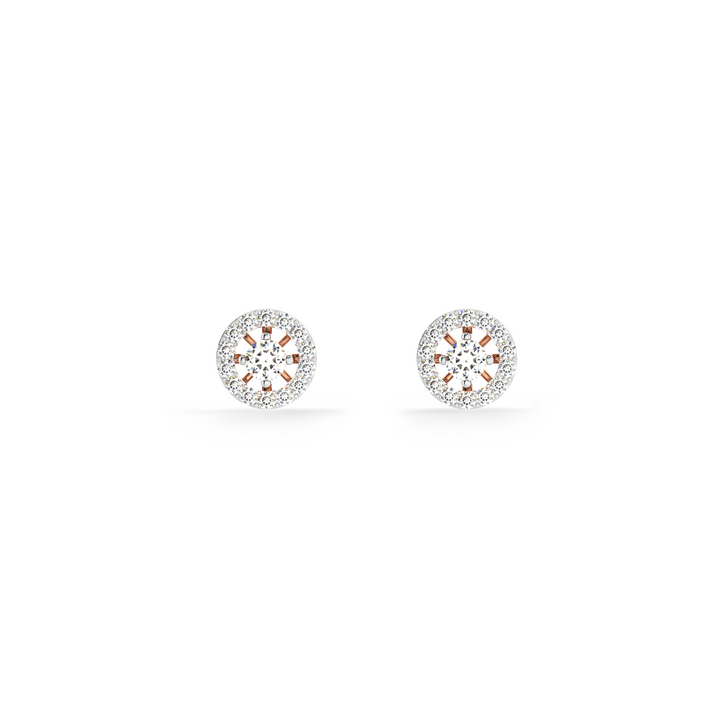 Heirloom Halo 9KT Gold Lab Grown Diamond Stud Earring - 2