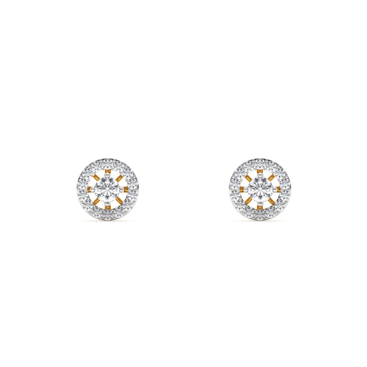 Heirloom Halo 9KT Gold Lab Grown Diamond Stud Earring - 3