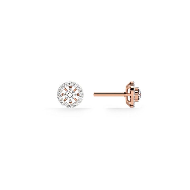 Heirloom Halo 9KT Gold Lab Grown Diamond Stud Earring - 4