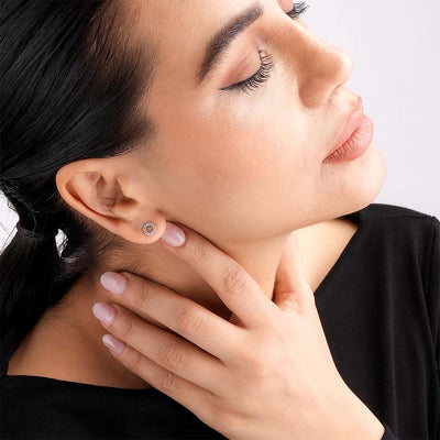 Bloom Inspired 9KT Gold Lab Grown Diamond Stud Earring