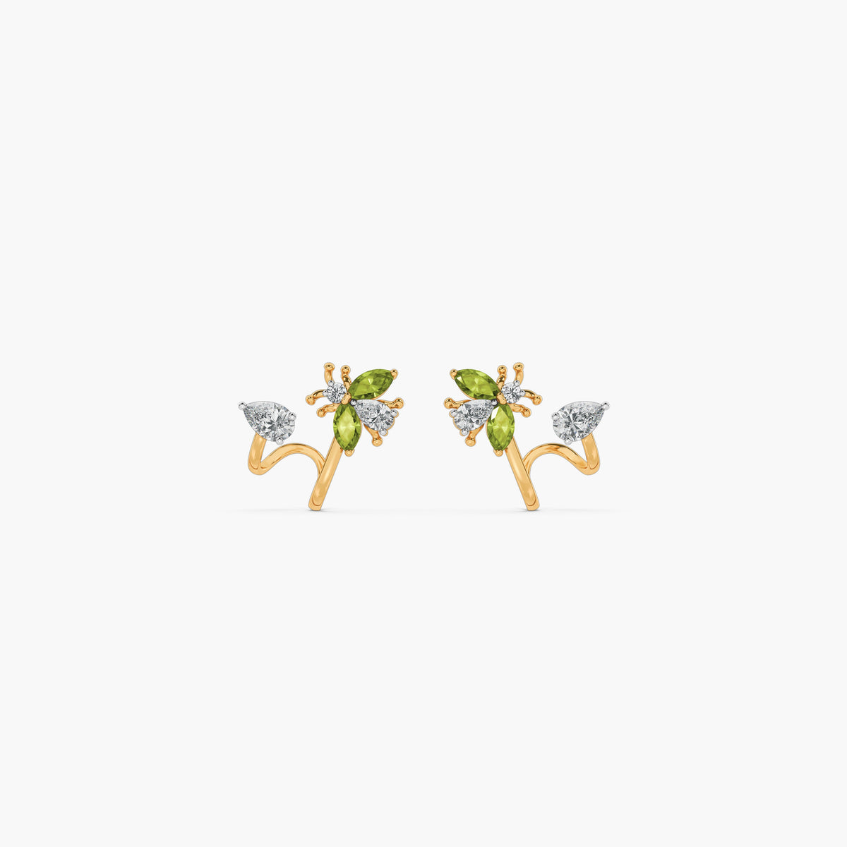925 Sterling Silver Morning Nectar Earrings