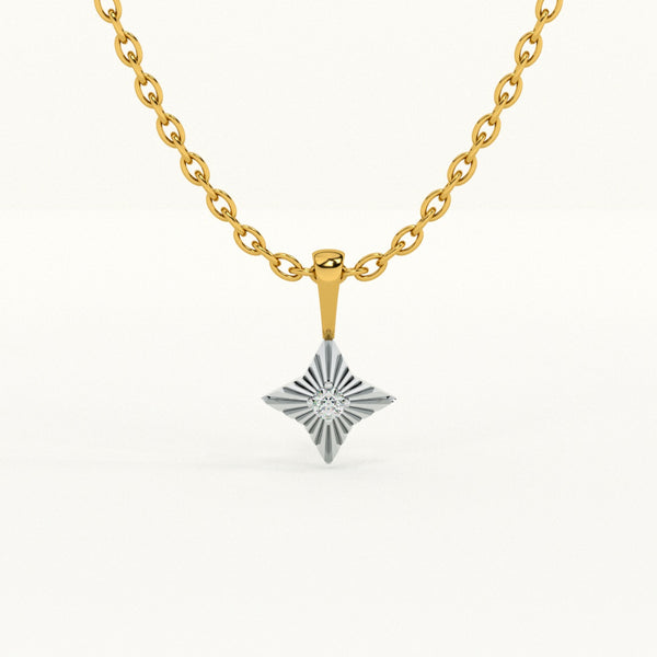 Stellar Bloom Lab-Grown Diamond Customizable Pendant
