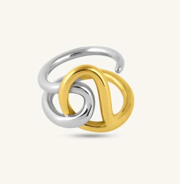 Entwine Curve Dual Tone Ring