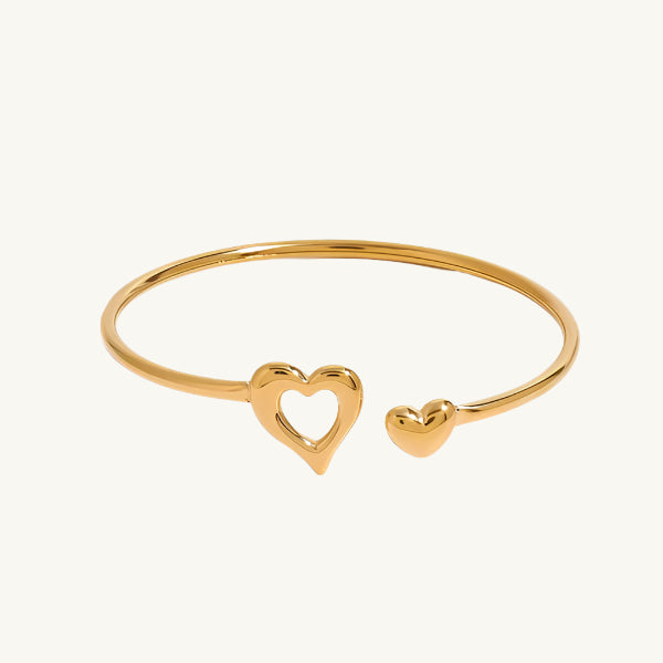 Open Heart Cuff Bracelet